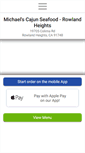 Mobile Screenshot of michaelscajunseafood.com